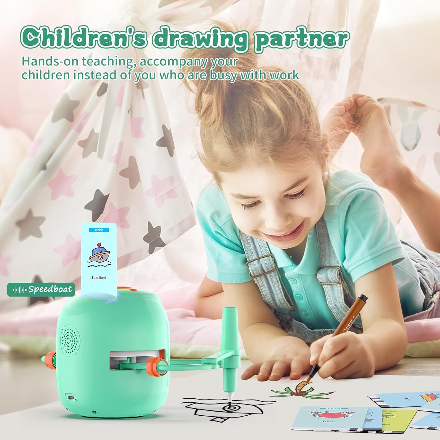 ArtPal Junior™ – A Drawing Robot That Guides Your Kids to Learn, Draw & Grow